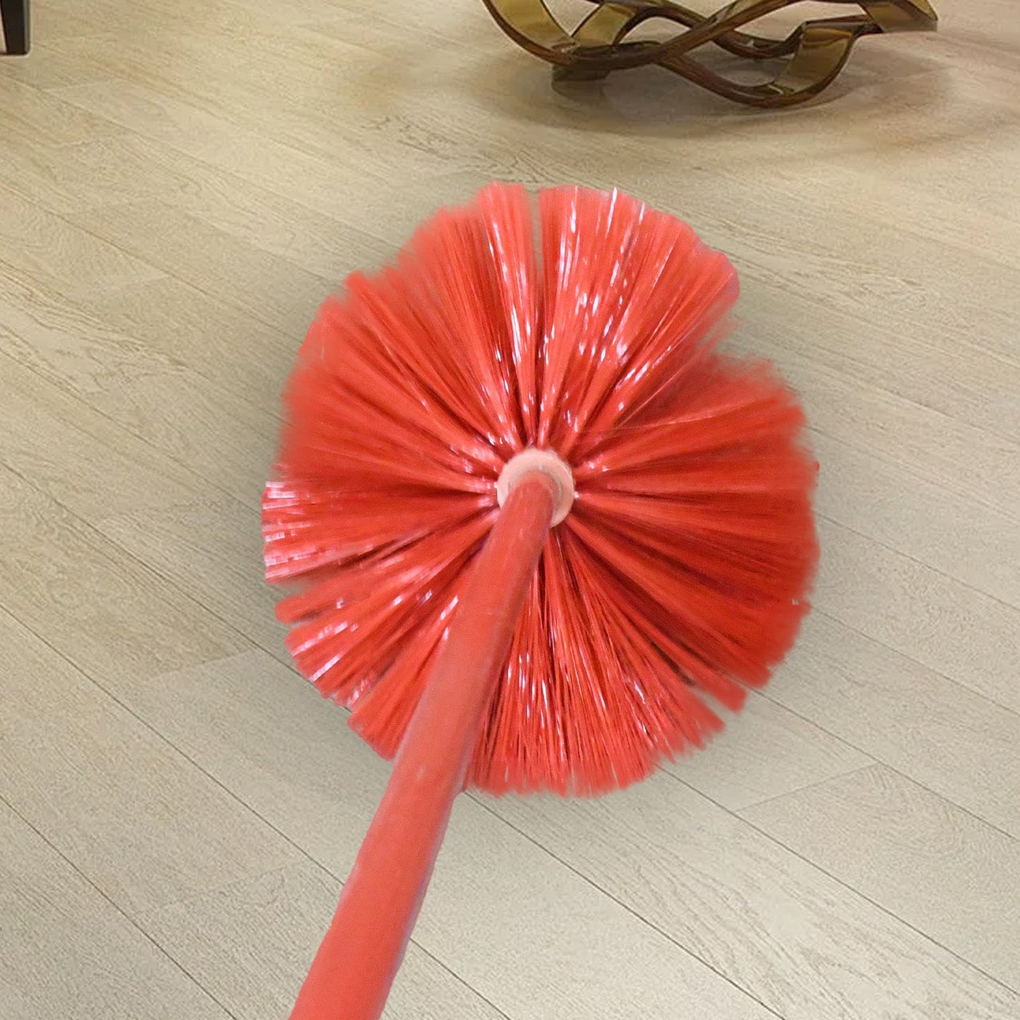 Cobweb Brush With Metal Strong Long Extendable Handle for Dusting, Ceiling Cobweb Cleaning, Brush for Lights, Fans & Webs Cleaning for Home / Kitchen (90 Inch / MOQ :- 6 Pc)