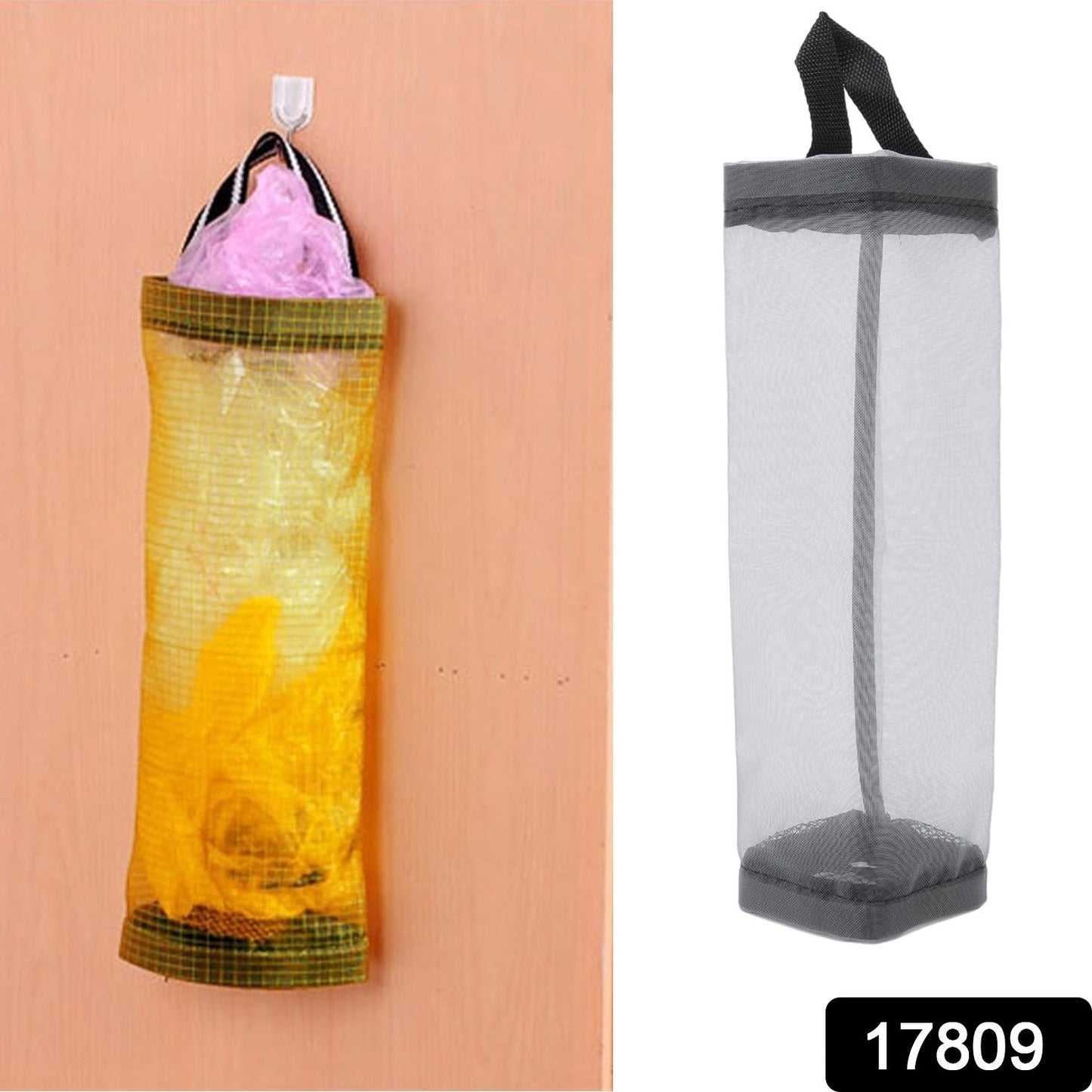 Hanging Waste Bag Holder, Garbage Bag Storage Bag, Widening Handle Hanging Sturdy for Store Garbage Bags Home Store Debris, Bedroom Large Capacity for Restaurant (1 Pc)