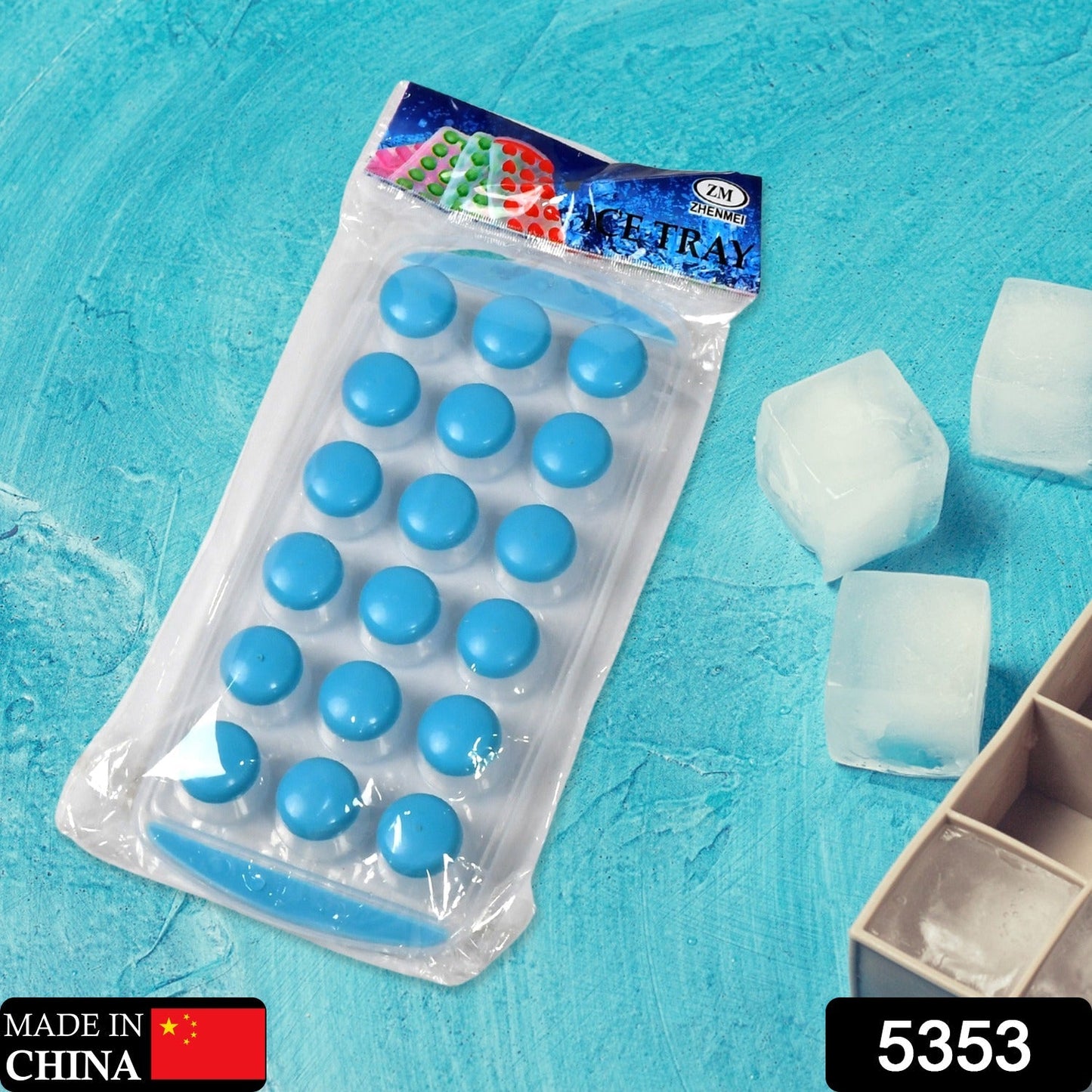 Smart Push Pop Out Round Shape Mini Ice Cube Trays with Flexible Silicone Bottom | Round Shape Silicone Chocolate Mold Maker Ice Cube Tray Freeze Mold