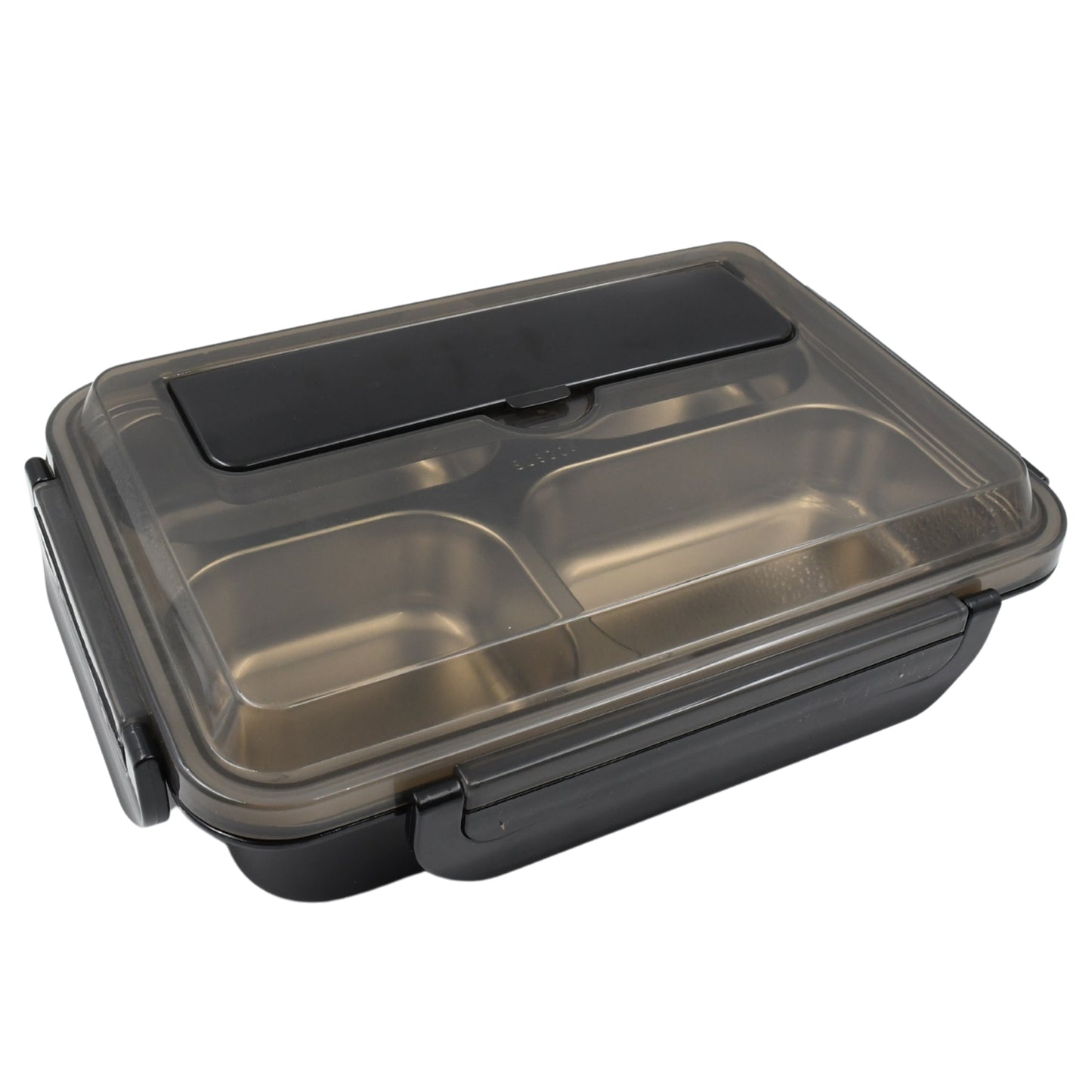 10034 4 Compartment Insulated Lunch Box Stainless Steel Tiffin Box For Boys Girls School Office Men For Microwave Dishwasher Freezer Safe Adult Children Food Container (1 Pc)