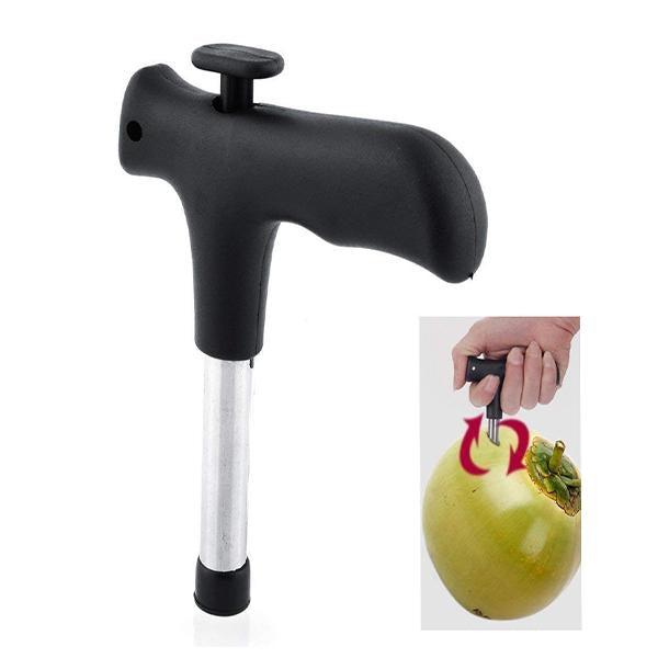Premium Stainless Steel Coconut Opener Drill with Comfortable Grip