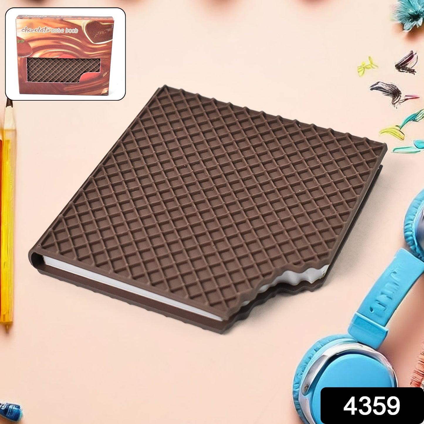 Chocolate Diary Notebooks Original Chocolate Smell Writing Practice Book Early Learning Copybook Premium Chocolate Book ( 1Pc Book )