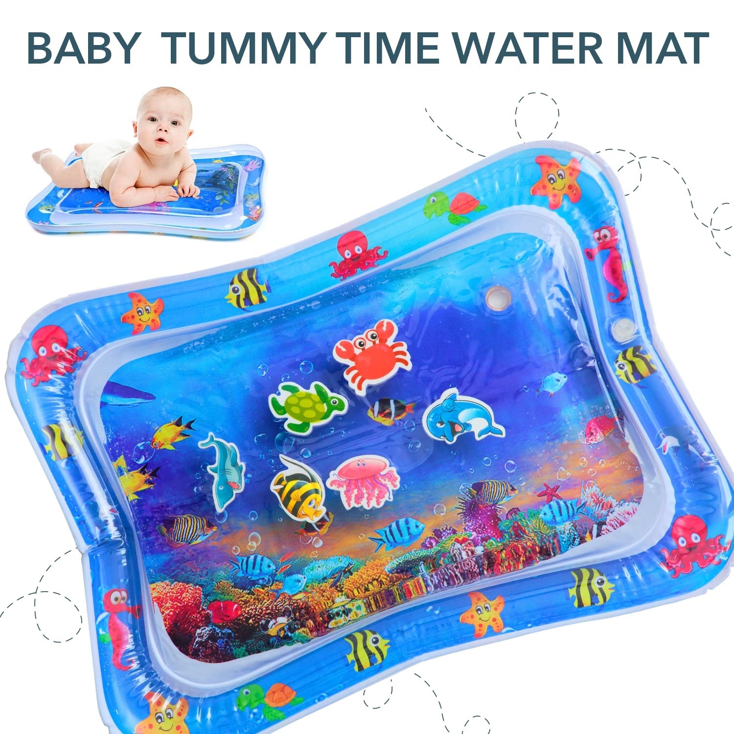 Tummy Time Water Mat for Babies – Interactive Water Play Toy (3–15 Months)