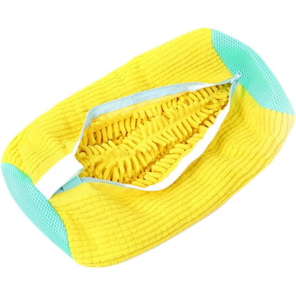 Reusable Shoe Cleaning Bag – Microfiber Chenille with Zipper for Machine & Hand Wash