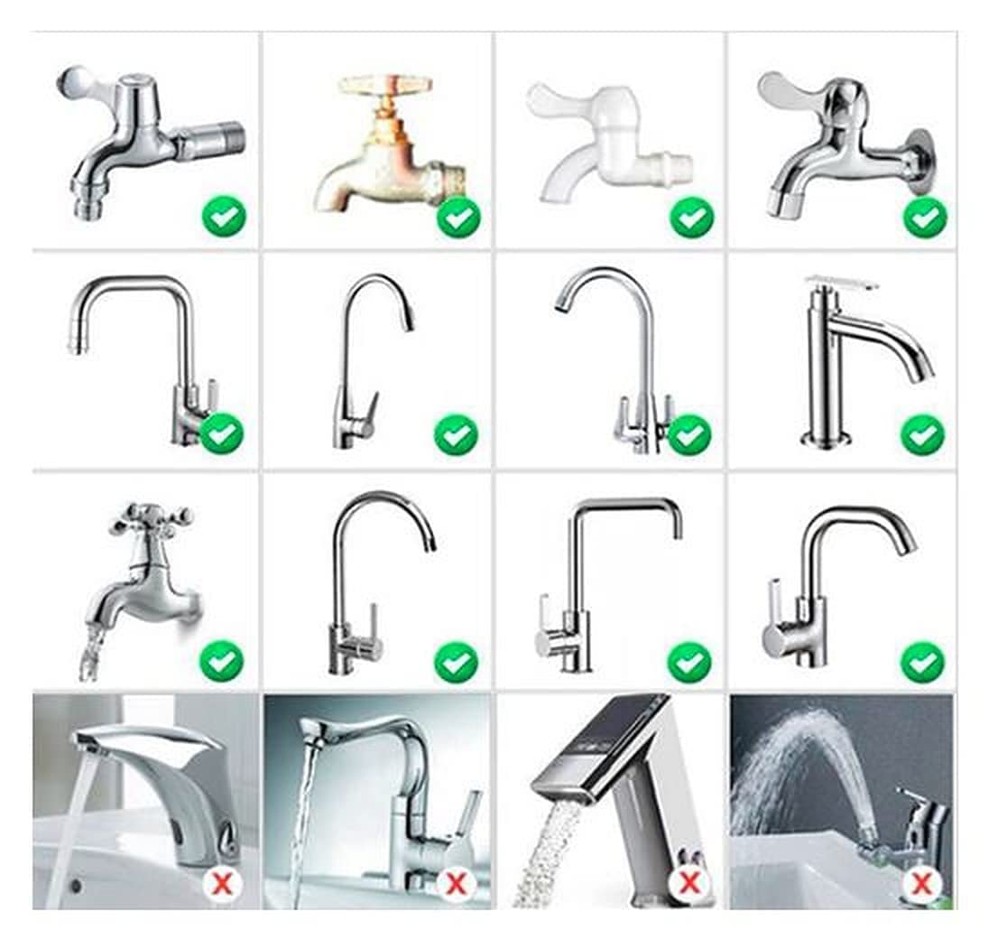 4-in-1 Swivel Waterfall Kitchen Faucet Extender | 360° Rotation | Touch Control | Multi-Mode Spray