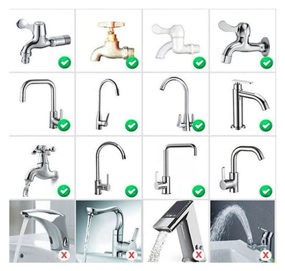 4-in-1 Swivel Waterfall Kitchen Faucet Extender | 360° Rotation | Touch Control | Multi-Mode Spray