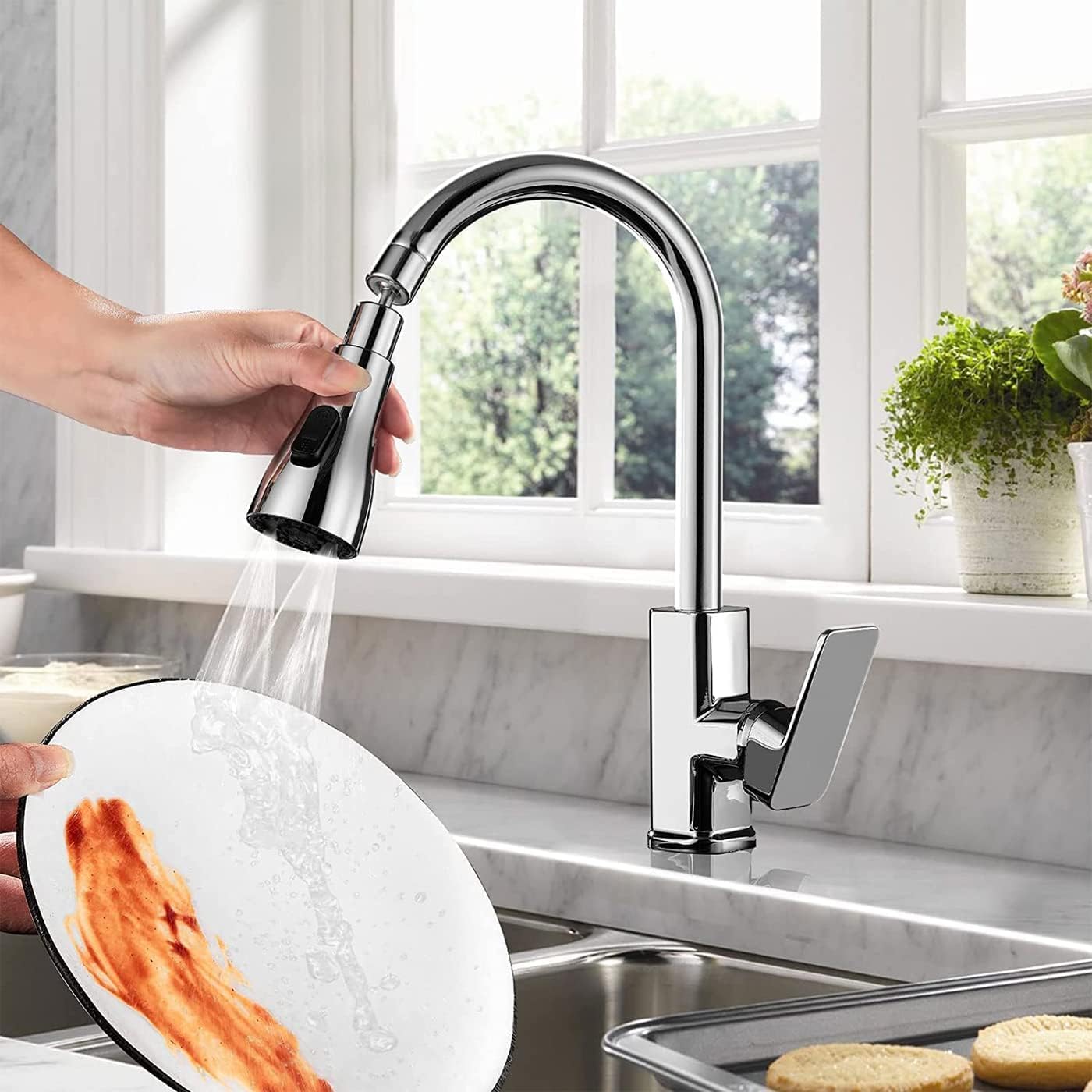 360° Rotating Kitchen Sink Faucet – 3 Modes (1 Pc)