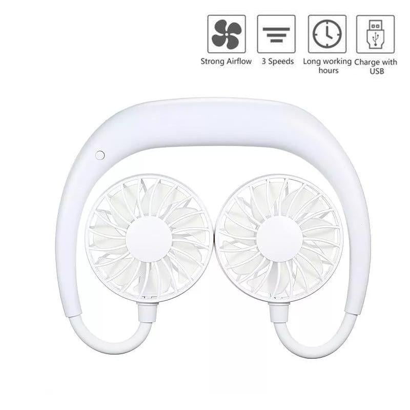Wearable Neck Fan – Hands-Free, USB Rechargeable Mini Cooler with 3 Speeds | Lightweight for Travel, Gym & Outdoors