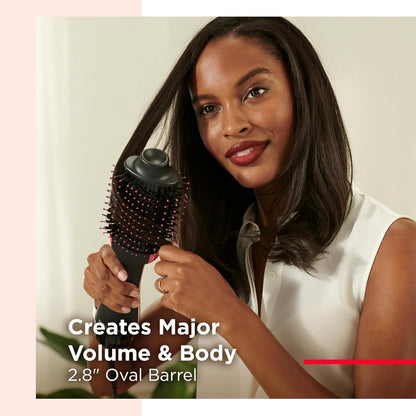 Hot Air Brush & Hair Dryer – 1000W Ionic Styler for Smooth, Voluminous, Frizz-Free Hair