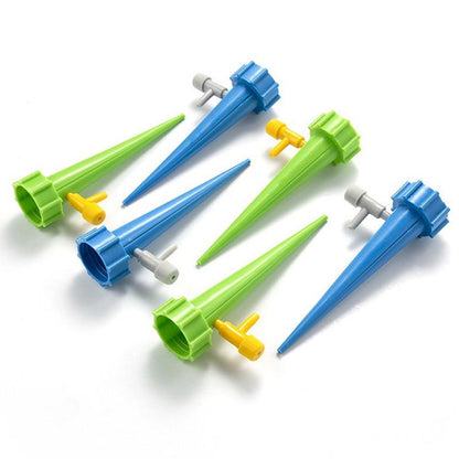 7412 Plant Watering Spikes Self Watering Spikes Water Dripper For Plants Adjustable Plant Watering Devices With Slow Release Control Valve Switch (10 pc)