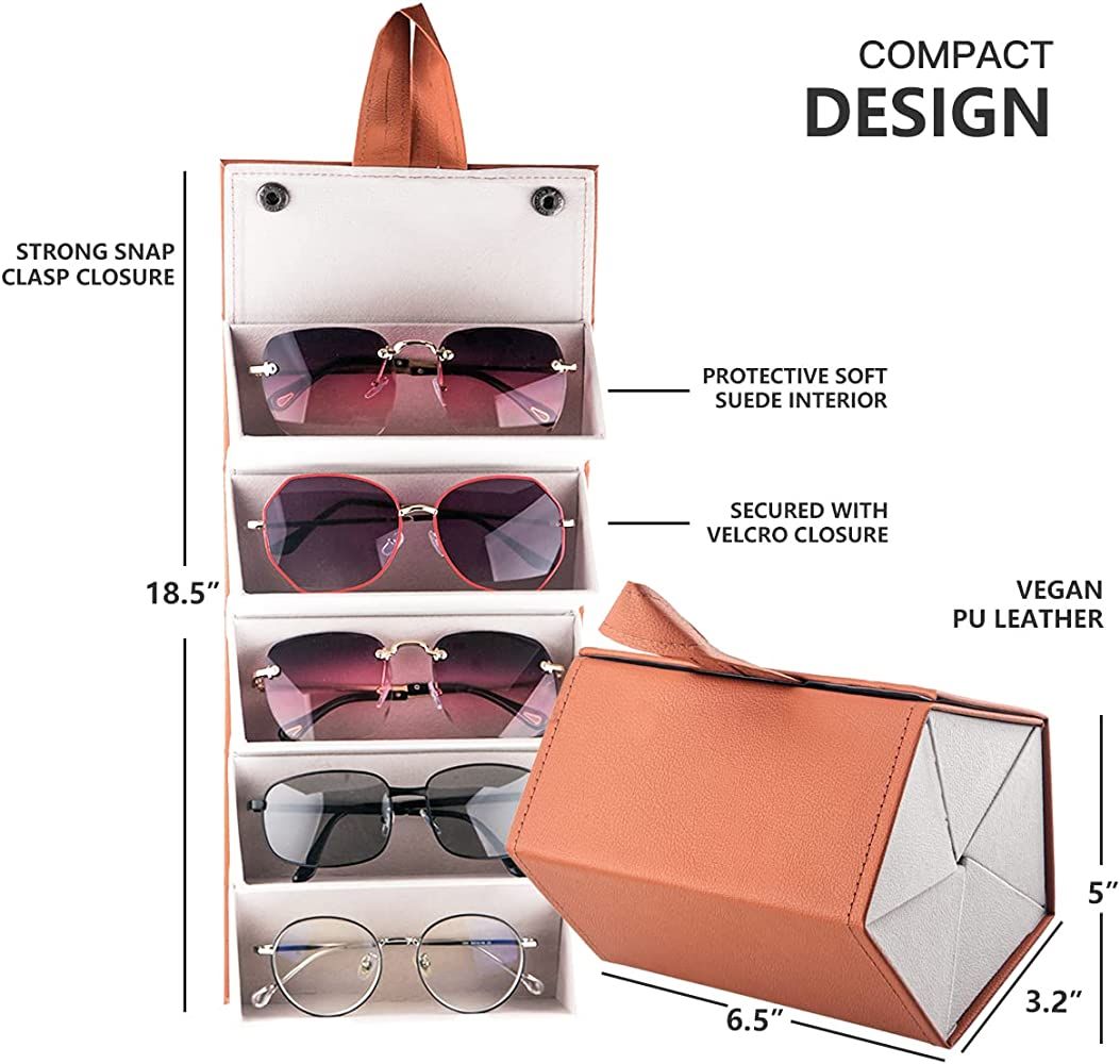 5 Slots Sunglasses Organizer