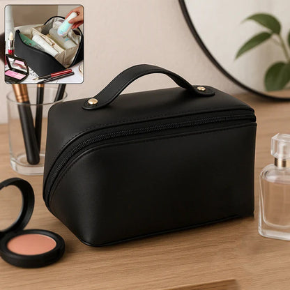 Premium Travel Makeup  Toiletry Organizer Pouch With Zipper  Handle(1 Pc)