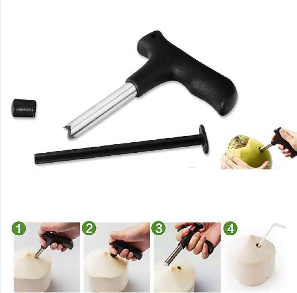 Premium Stainless Steel Coconut Opener Drill with Comfortable Grip