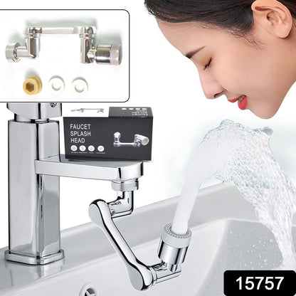 1080° Rotating Faucet Aerator – Splash-Proof Filter & Water-Saving Sprayer