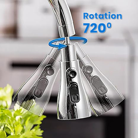 360° Rotating Kitchen Sink Faucet – 3 Modes (1 Pc)