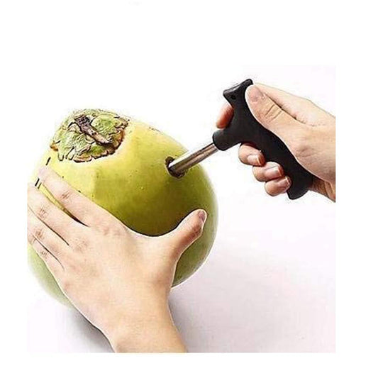 Premium Stainless Steel Coconut Opener Drill with Comfortable Grip