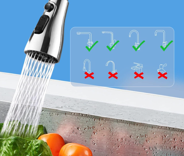 360° Rotating Kitchen Sink Faucet – 3 Modes (1 Pc)