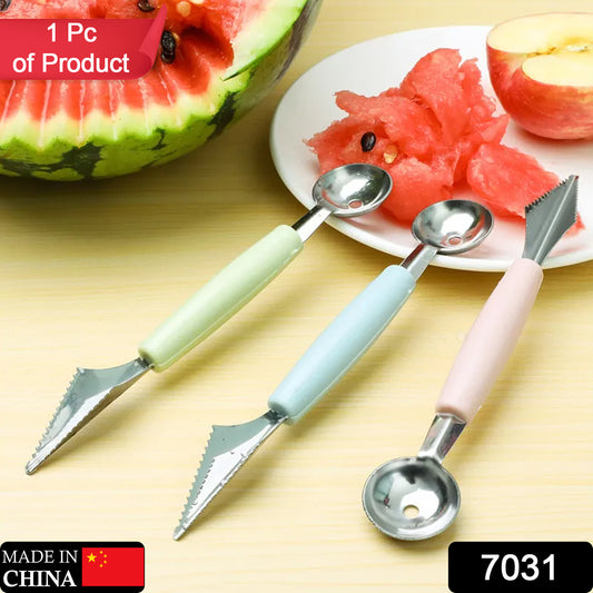 Stainless Steel Fruit Carving Tool Set, 2-in-1 Fruit Scoop & Carving Knife