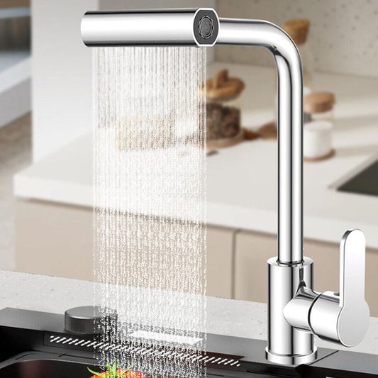 4-in-1 Swivel Waterfall Kitchen Faucet Extender | 360° Rotation | Touch Control | Multi-Mode Spray